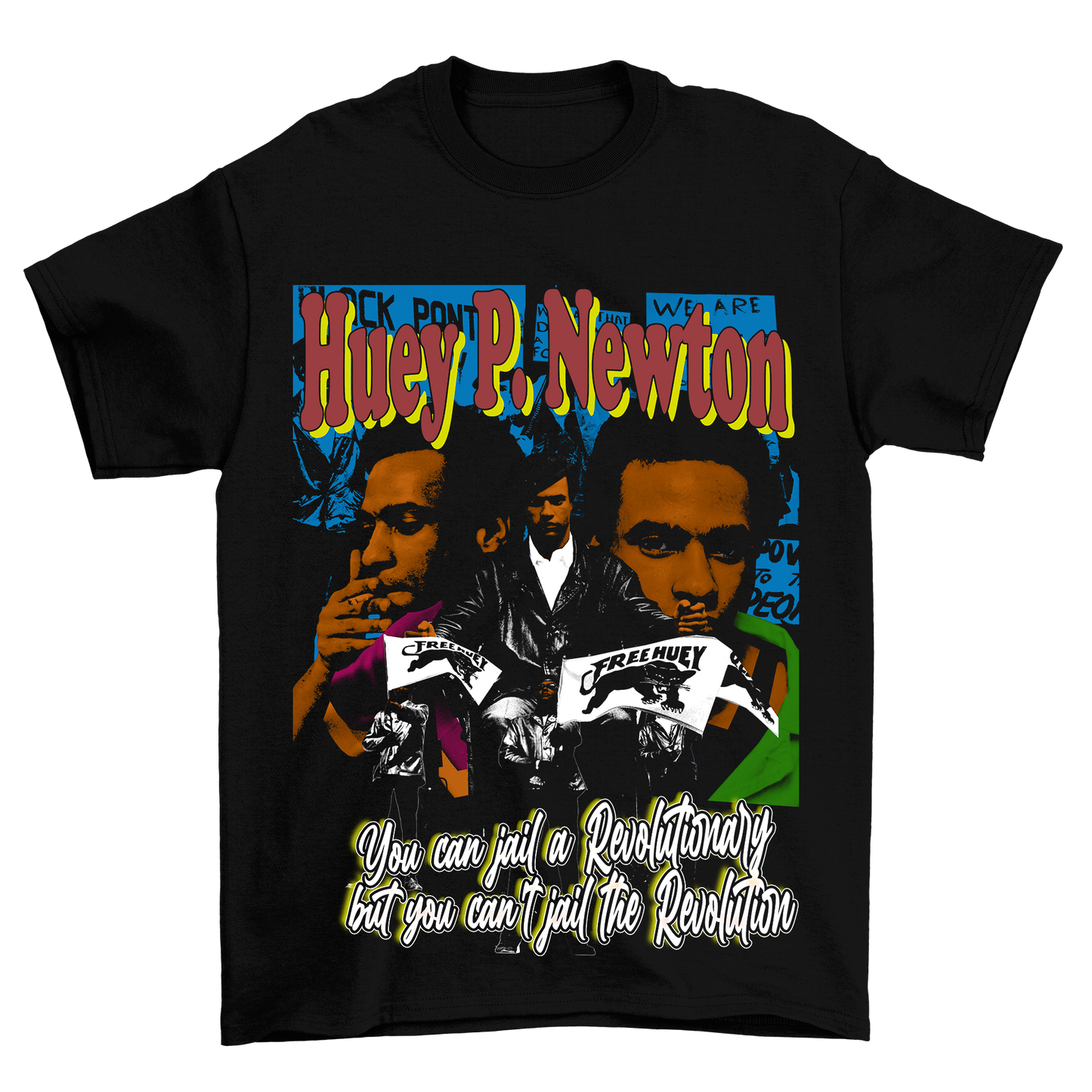 "Huey P. Newton" Tee (Black)
