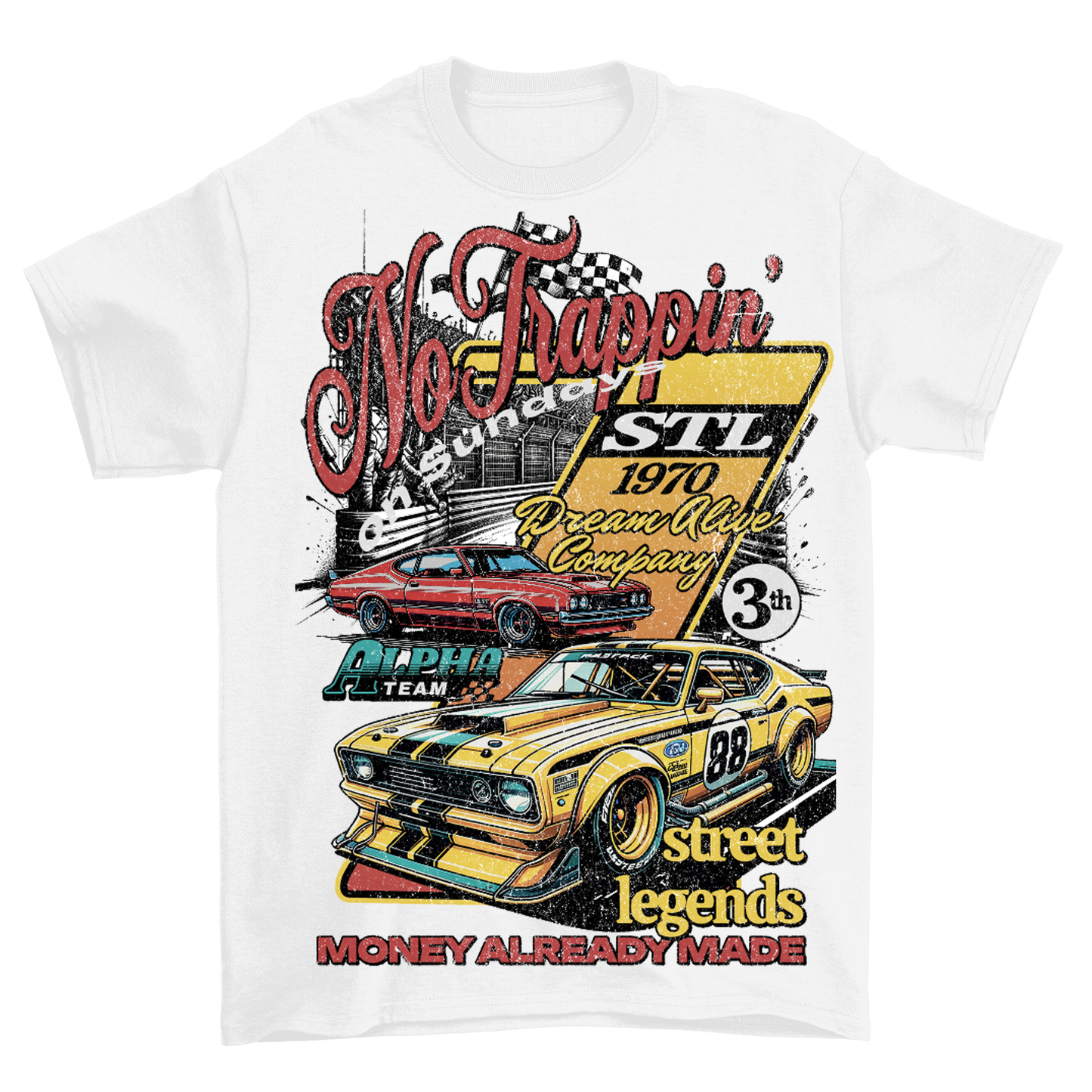 N.T.O.S "Street Racer" Tee (White)