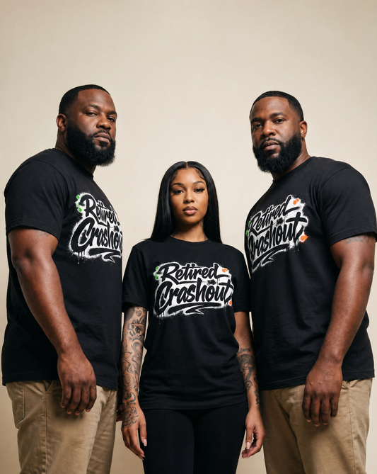 “Retired Crashout” Tee (Black)