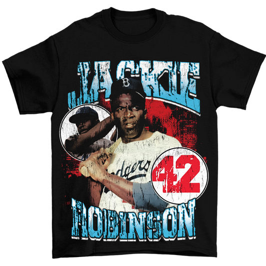 "Jackie Robinson” Tee (Black)