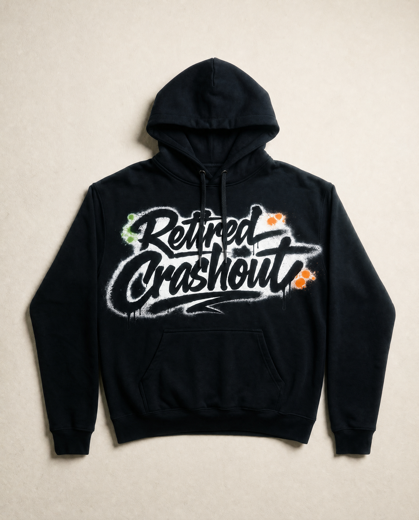 "Retired Crashout" Hoodie (Black)